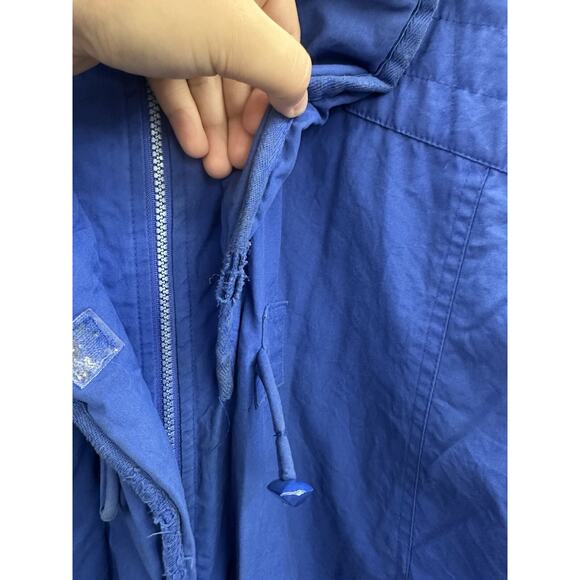 Unbranded Womens Jacket Size 18 Blue Zip Up Toggle Button Water Repellant VTG - Picture 8 of 14